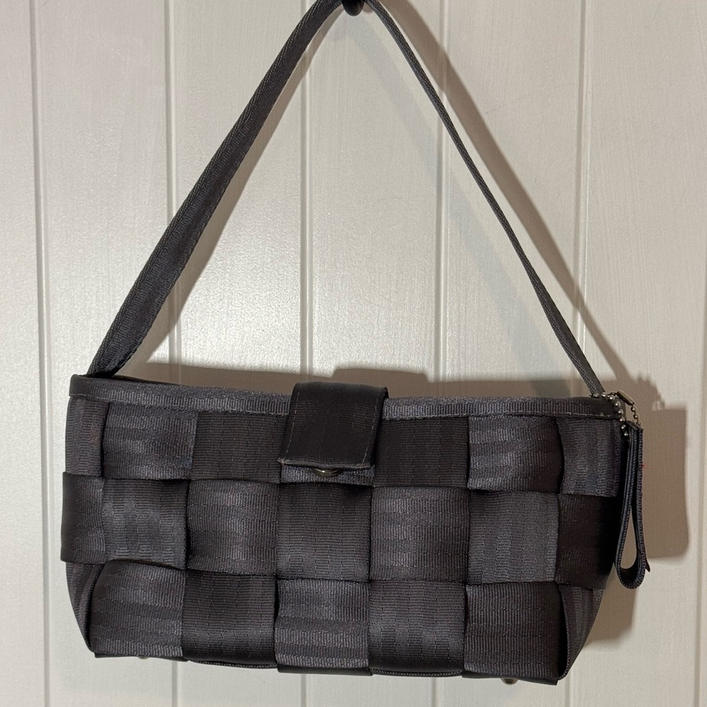 Harveys Gray Woven Shoulder Bag